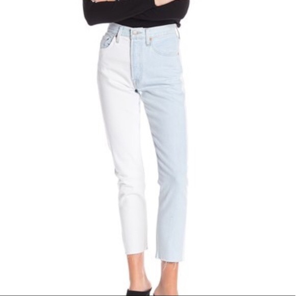 NWT Levi’s 501 Two-Tone Skinny Jeans - Picture 3 of 8